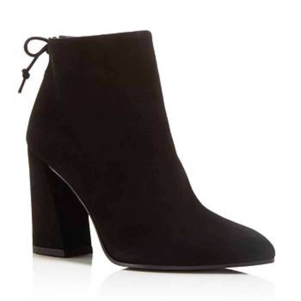 Stuart weitzman grandiose black suede ankle boot